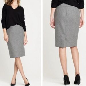 J.Crew Pencil Skirt in Classic Gray